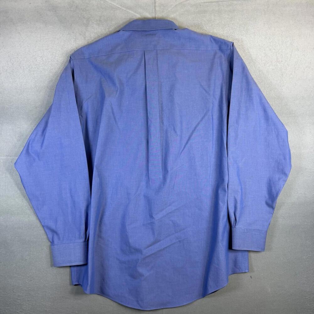 Brooks Brothers Dress Shirt Mens 16.5-4/5 Blue Original Fit Non Iron Button Up - Picture 3 of 7